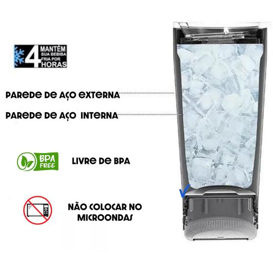 COPO TÉRMICO COM CAIXA DE SOM