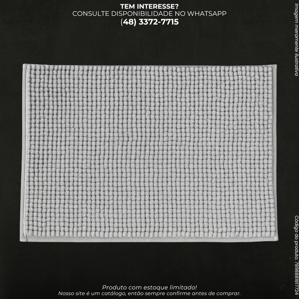 Tapete de Microfibra Macio Absorvente