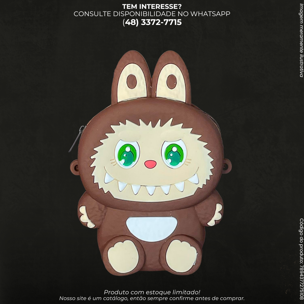 Bolsa Infantil Personagens em Silicone com Alça