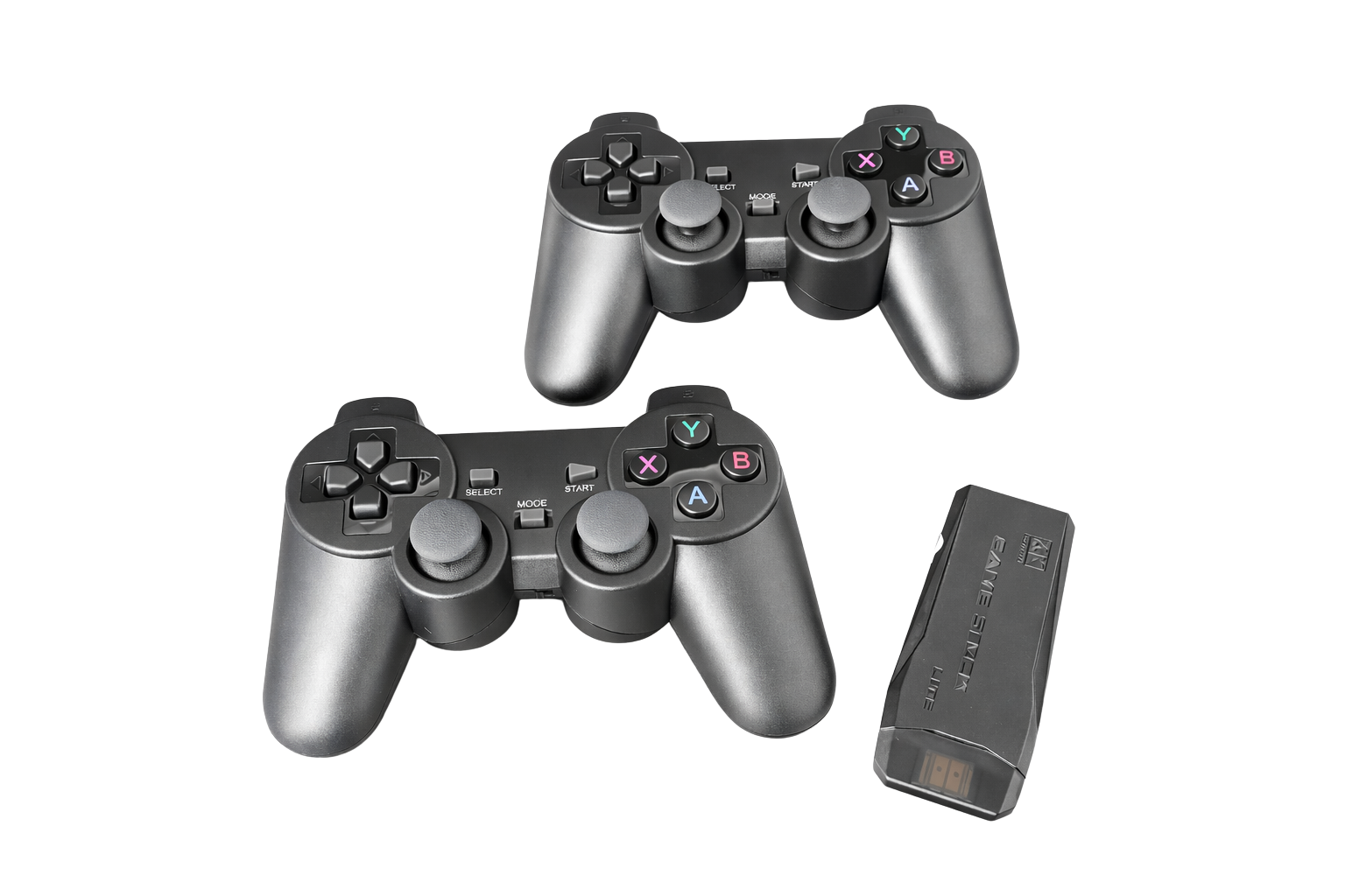 Kit 2 Controles Sem Fio para Video Game com Receptor USB
