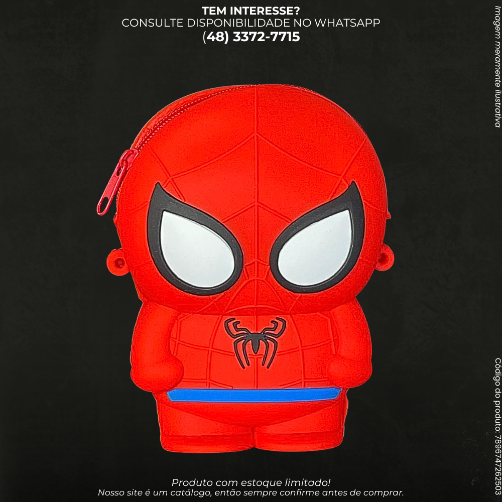 Bolsa Infantil Personagens em Silicone com Alça