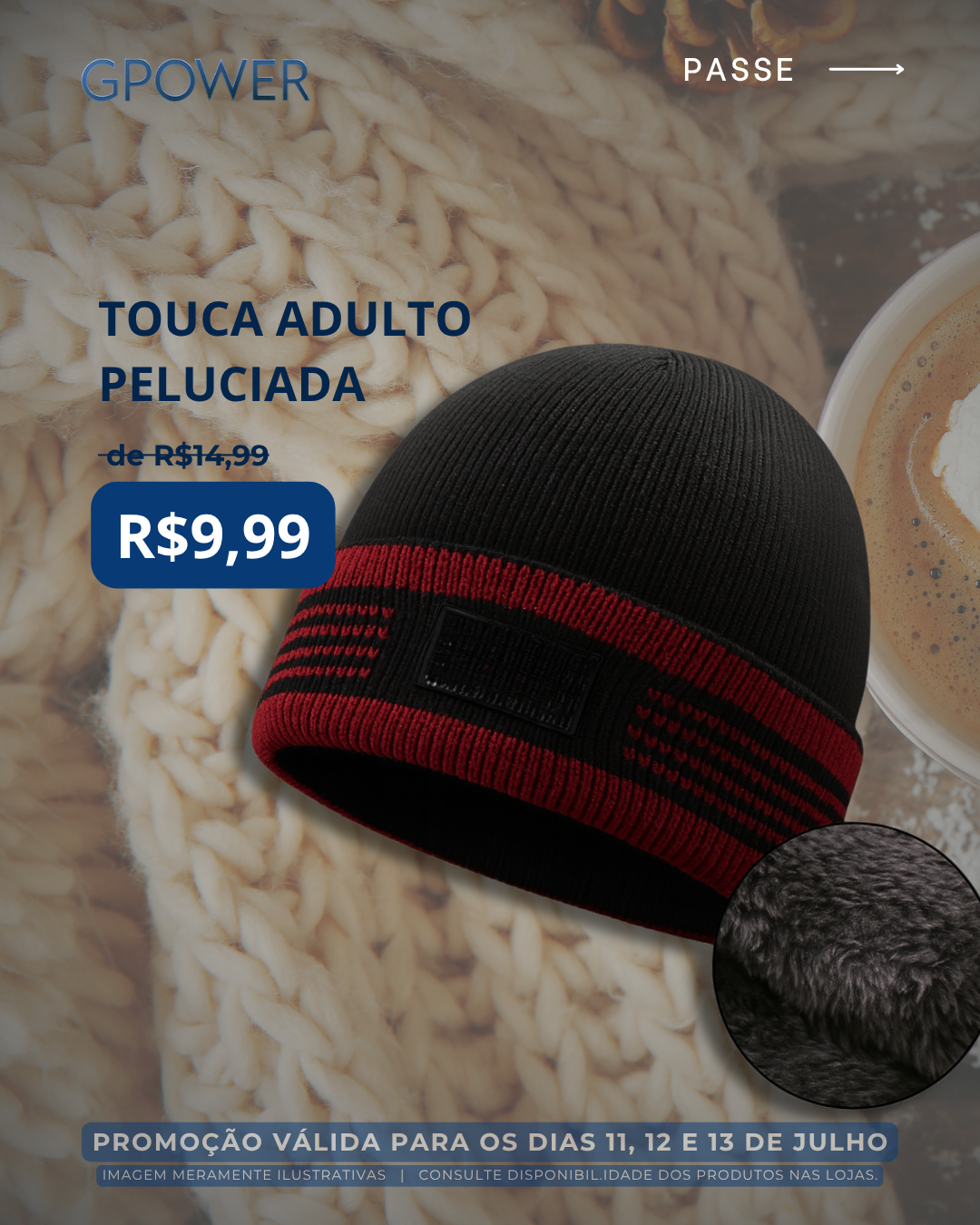 TOUCA ADULTO PELUCIADA