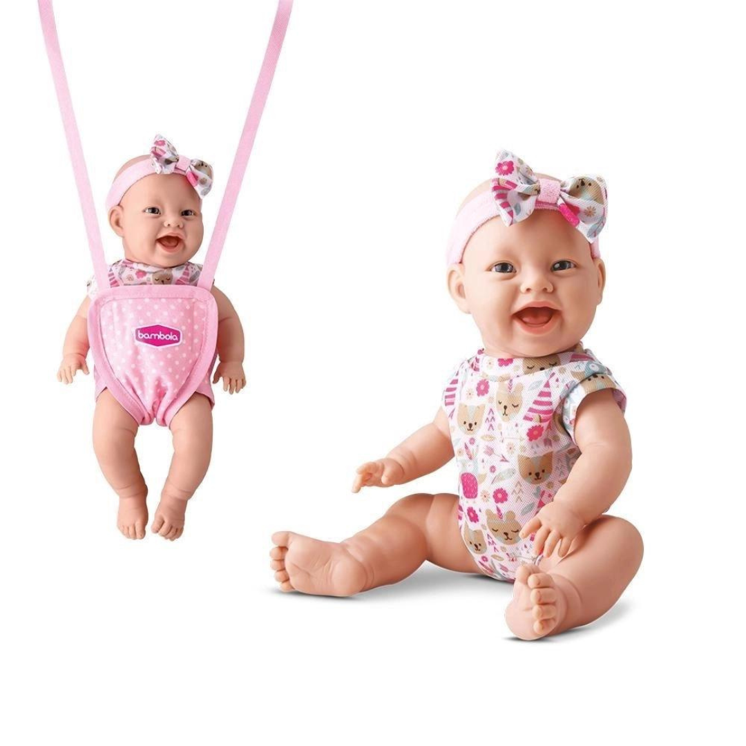 BONECA BEBE COM CANGURU