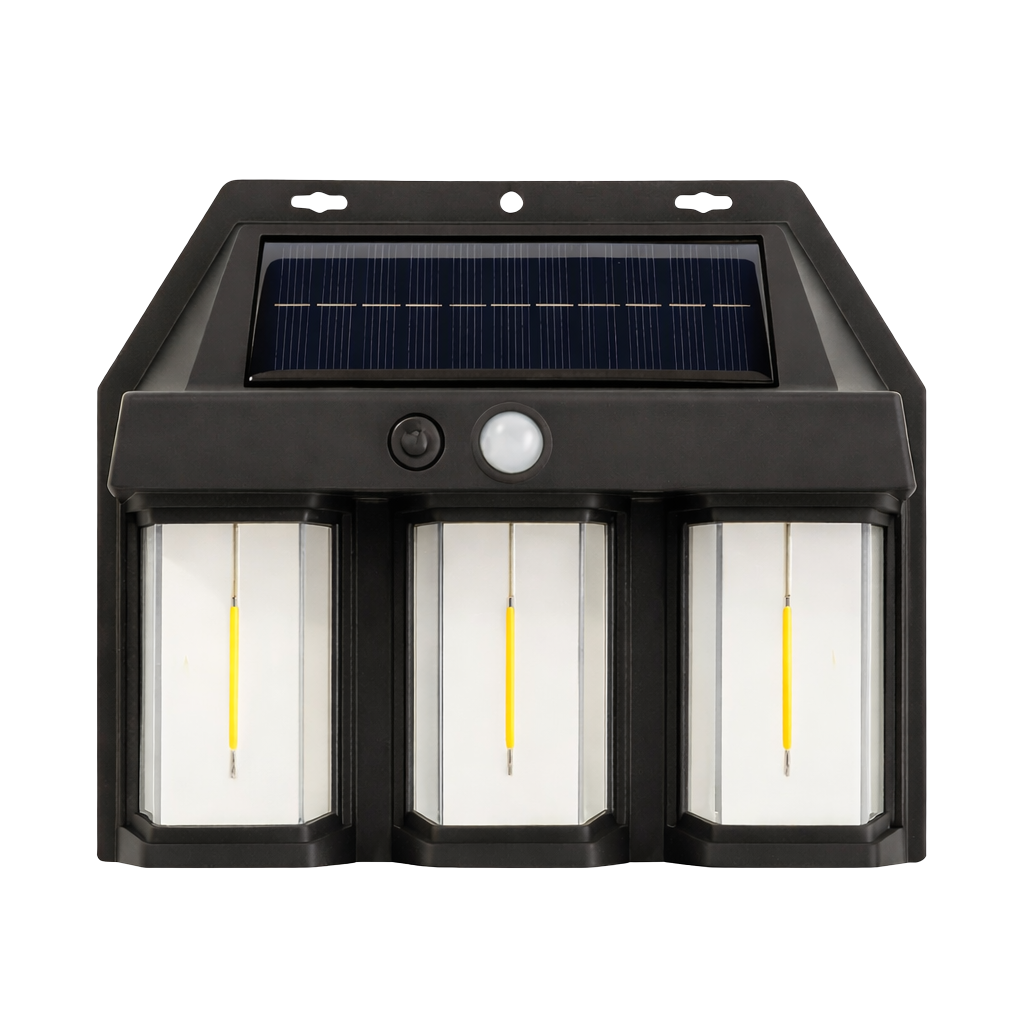 Luminária Solar LED de Parede com Sensor de Movimento