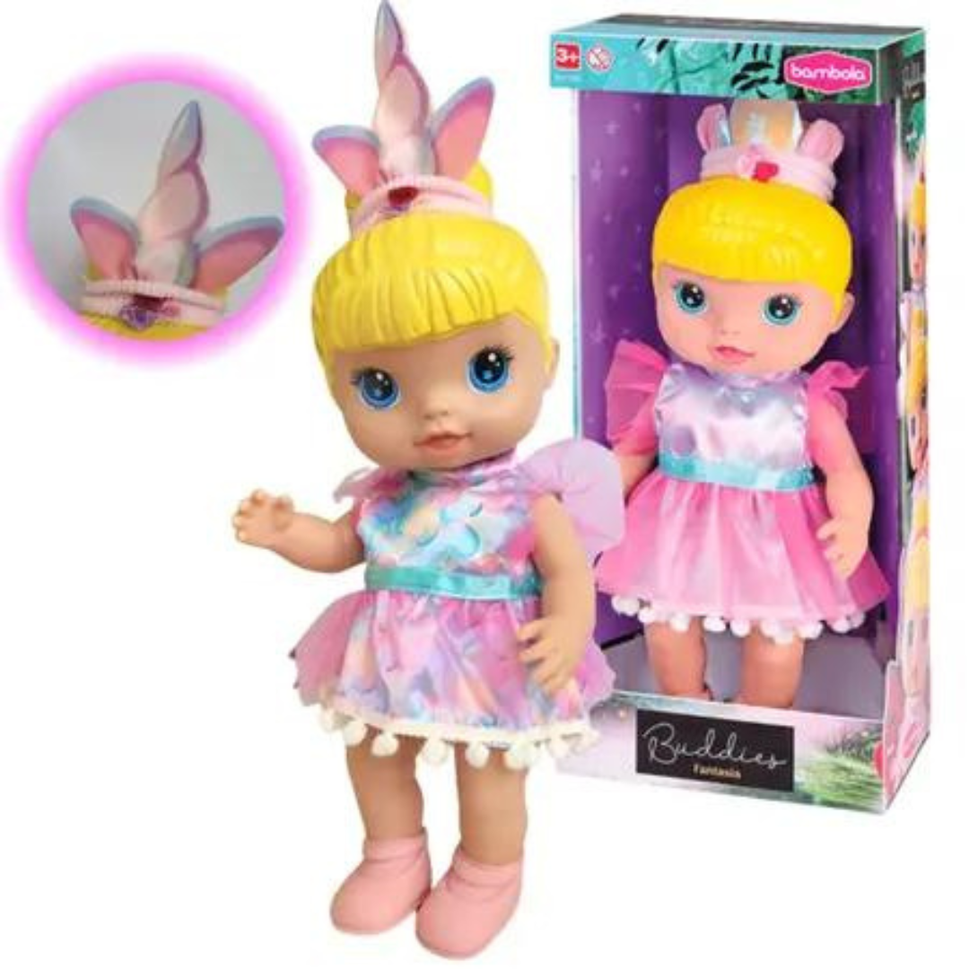 BONECA BUDDIES UNICORNIO