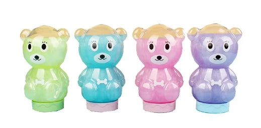 SLIME URSINHOS COM GLITTER DIVERSAS CORES