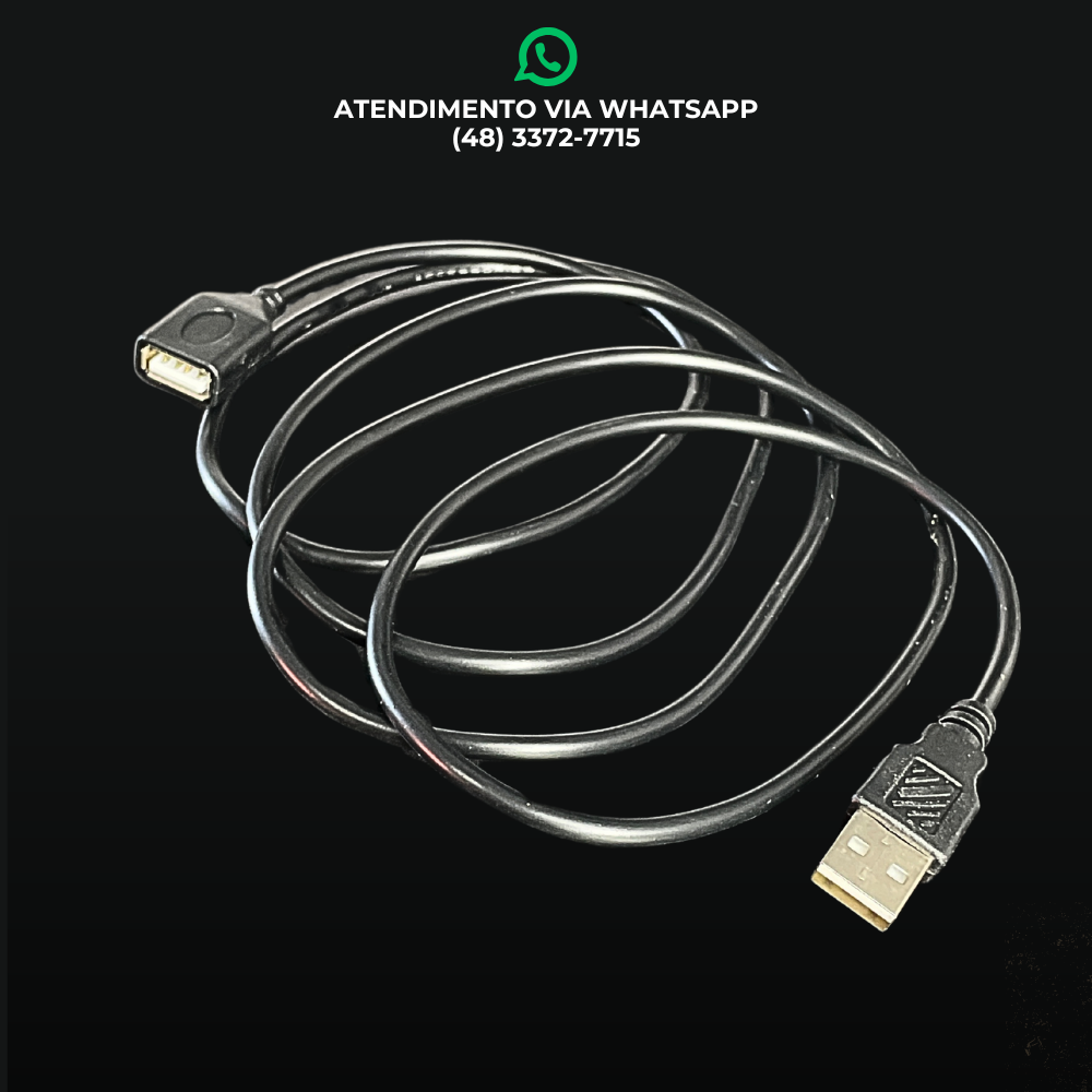 EXTENSÃO USB MULTIMÍDIA - CABO USB