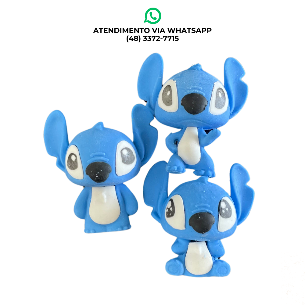 KIT BORRACHA STITCH - 3 unidades