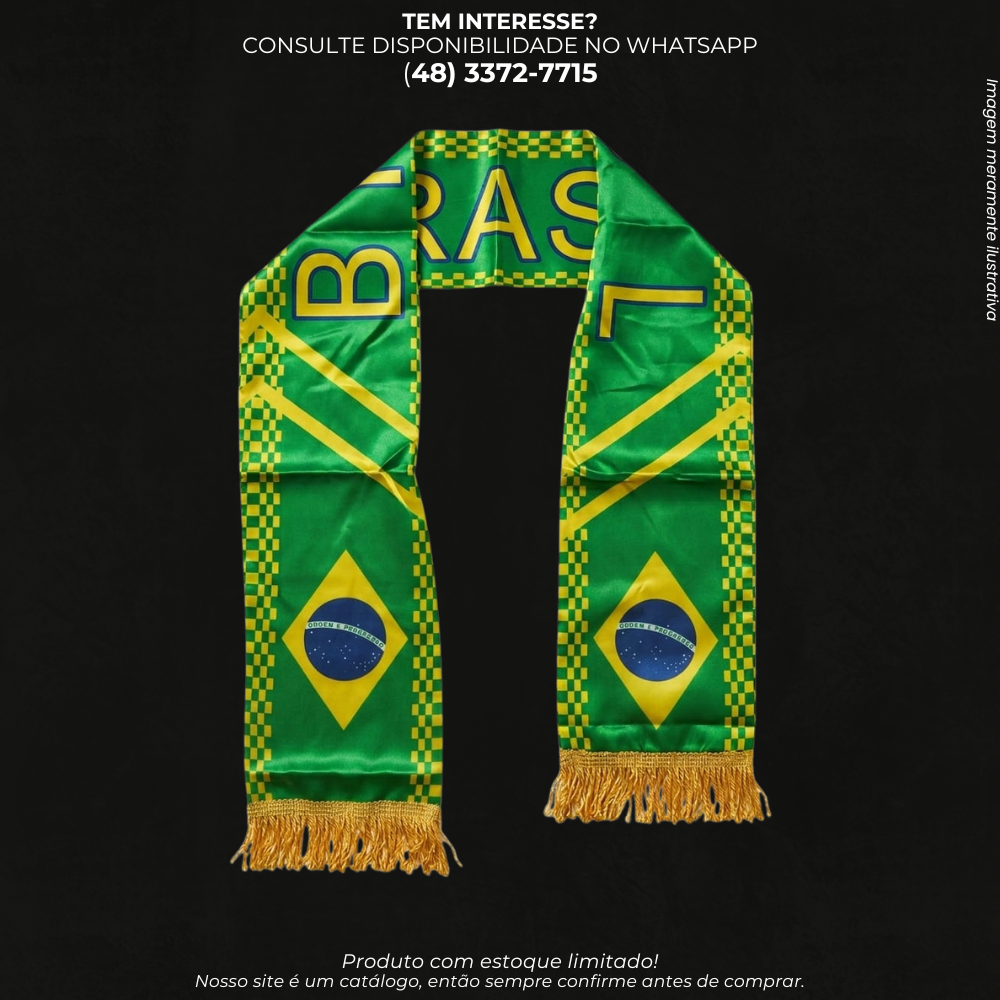 Cachecol Bandeira Brasil