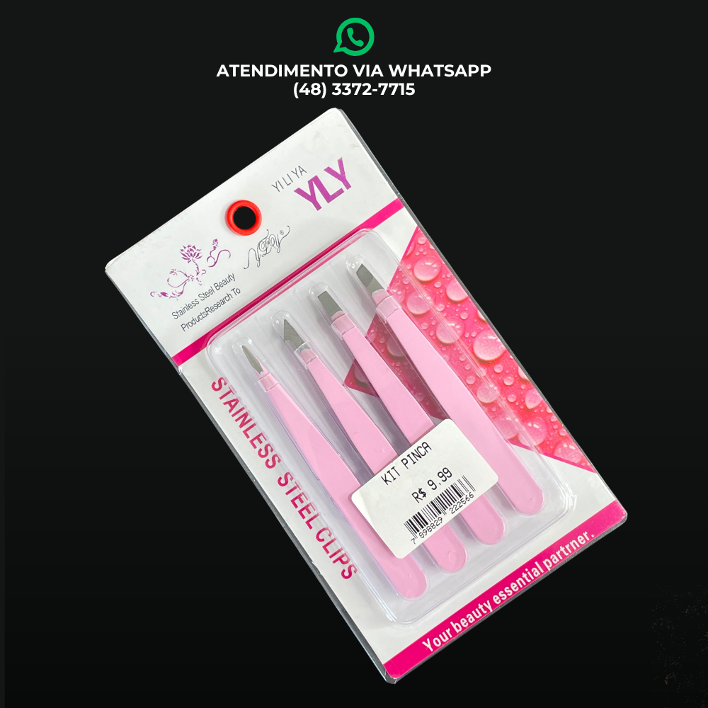 KIT DE PINÇAS COM 4 UNIDADES