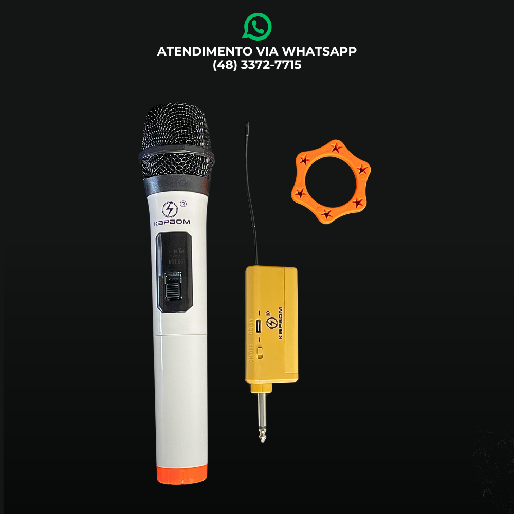 MICROFONE VHF SEM FIO