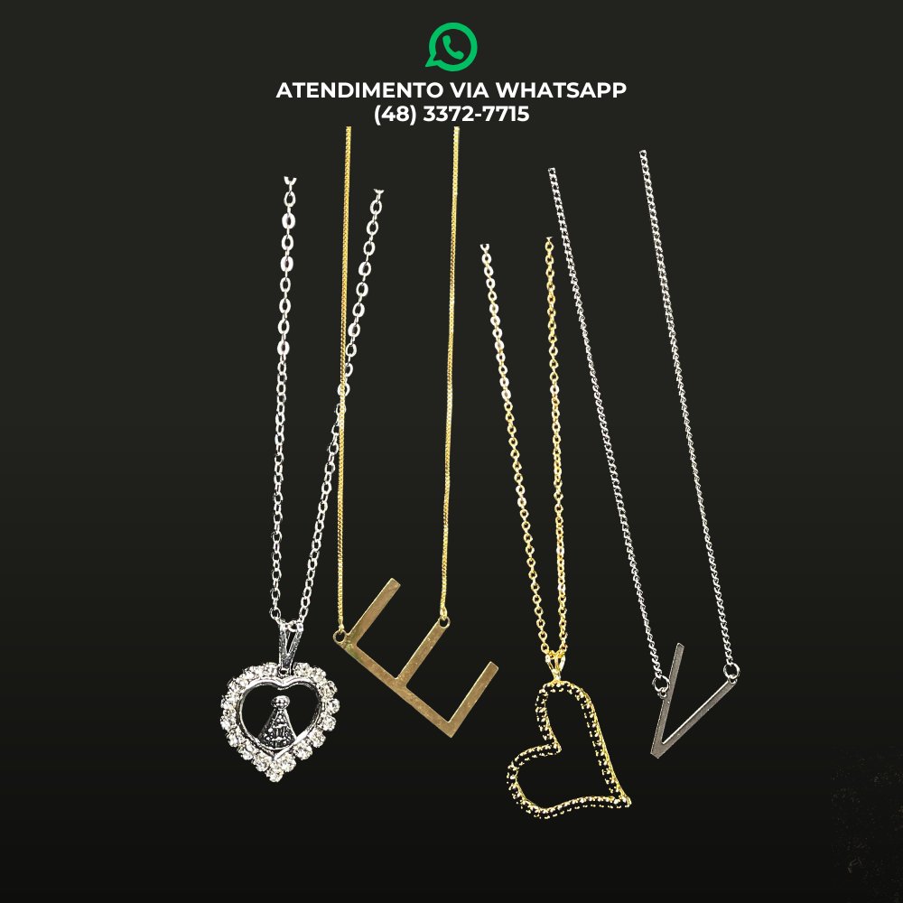 COLARES FOLHEADOS – DIVERSOS MODELOS - UNIDADE