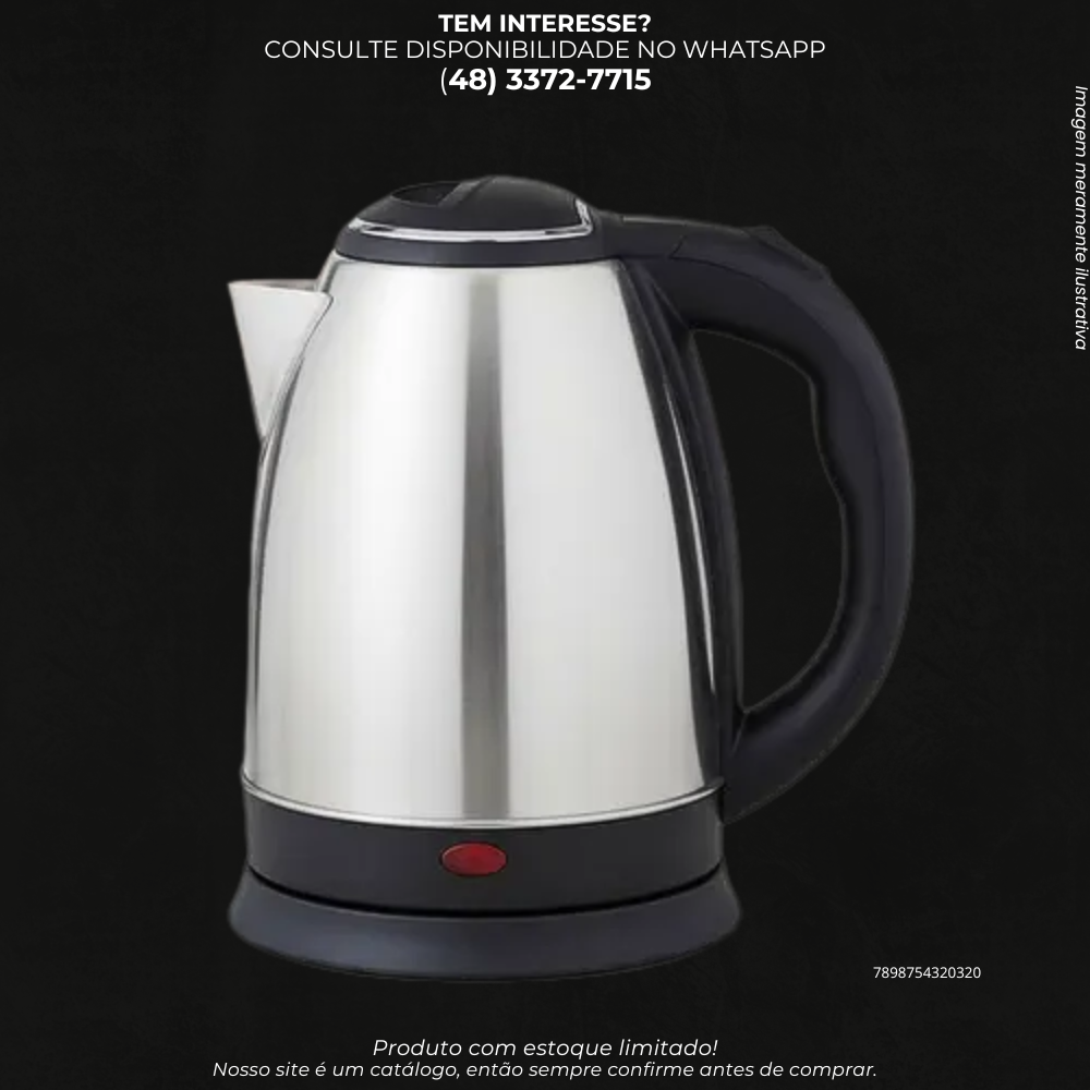 Chaleira Elétrica 1,8L com Desligamento Automático para Cozinha