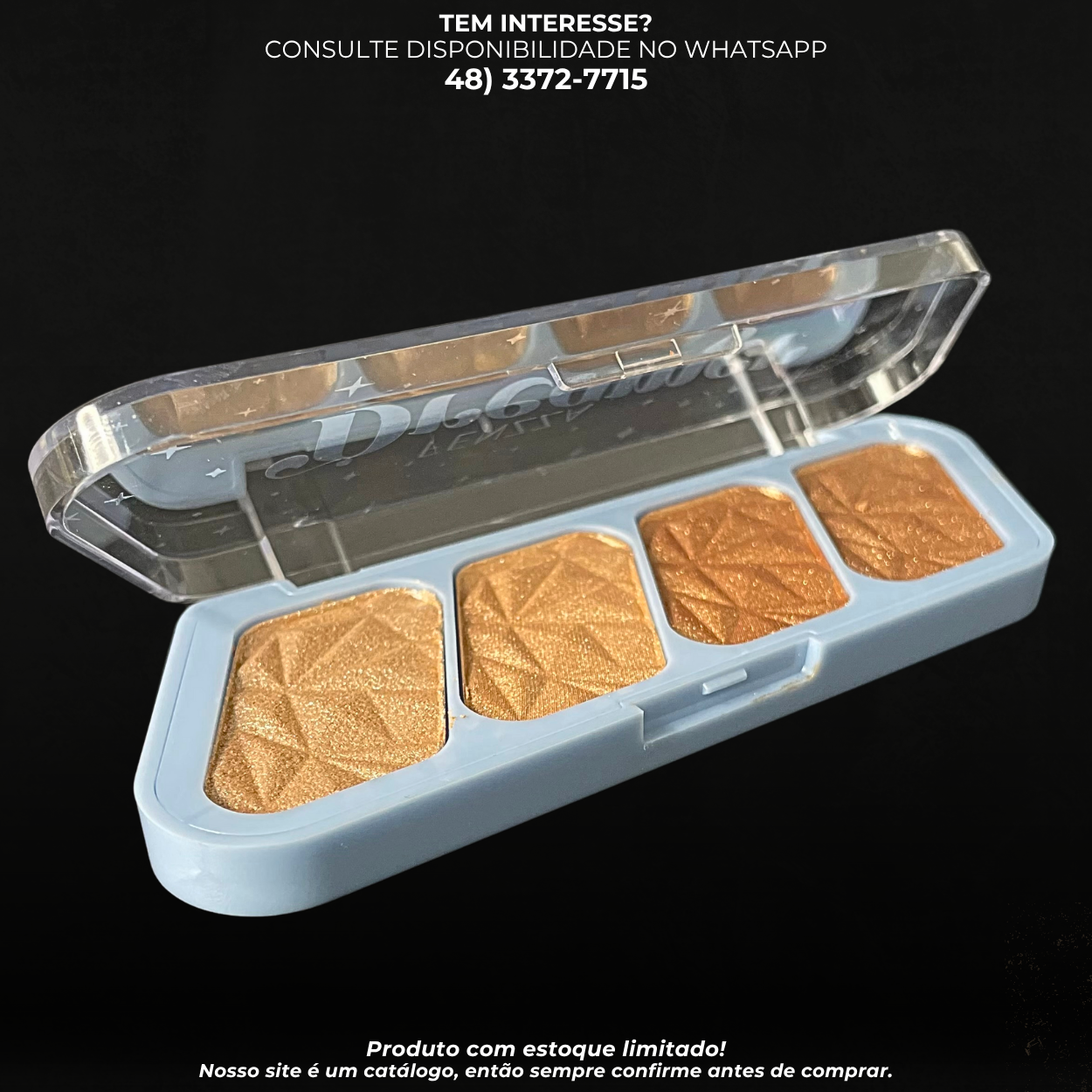 Paleta Iluminador Fenzza 13g | Brilho Radiante e Toque Aveludado