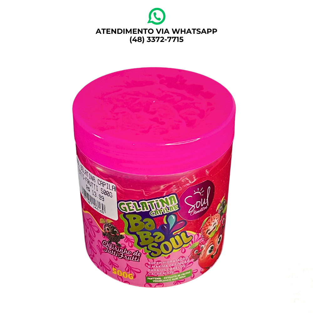 GELATINA CAPILAR TUTTI-FRUTTI - DIVERSOS OUTROS AROMAS 