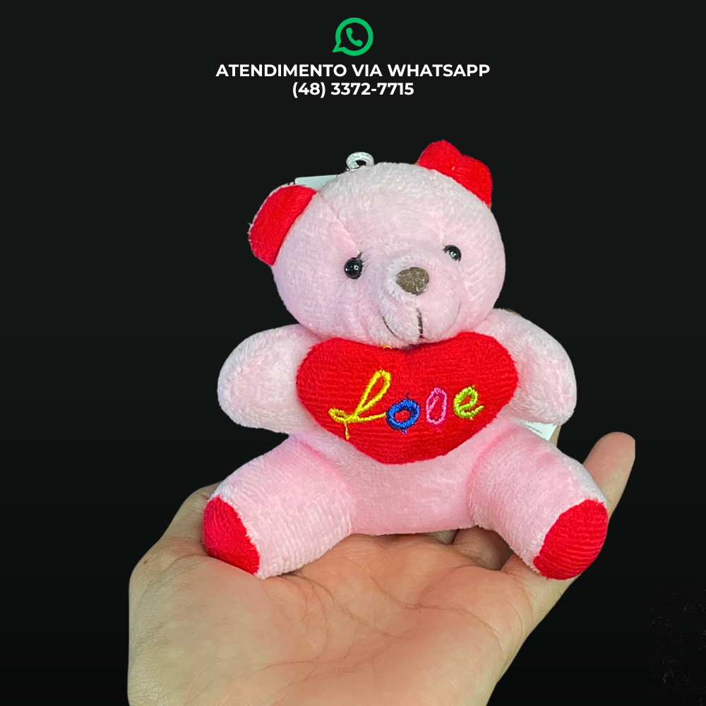 CHAVEIRO PELÚCIA URSINHO LOVE