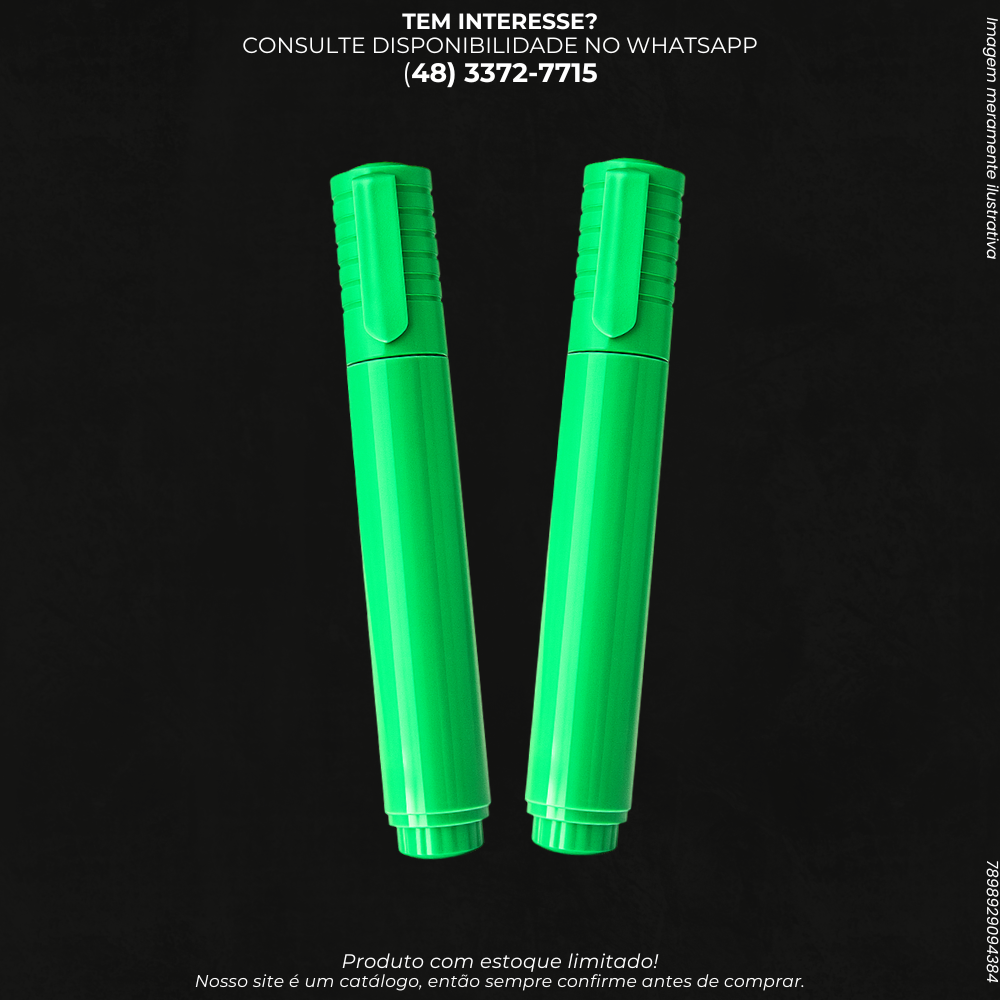 Marcador Permanente Verde Lyke – Escrita Firme e Duradoura