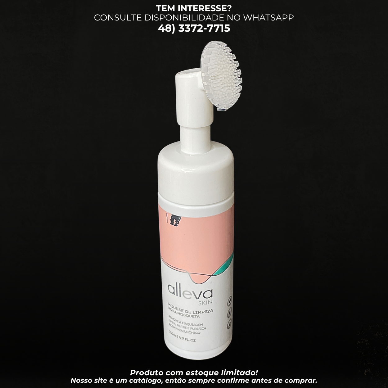 Espuma Facial Rosa Mosqueta – Alleva Skin | Limpeza Suave e Hidratante