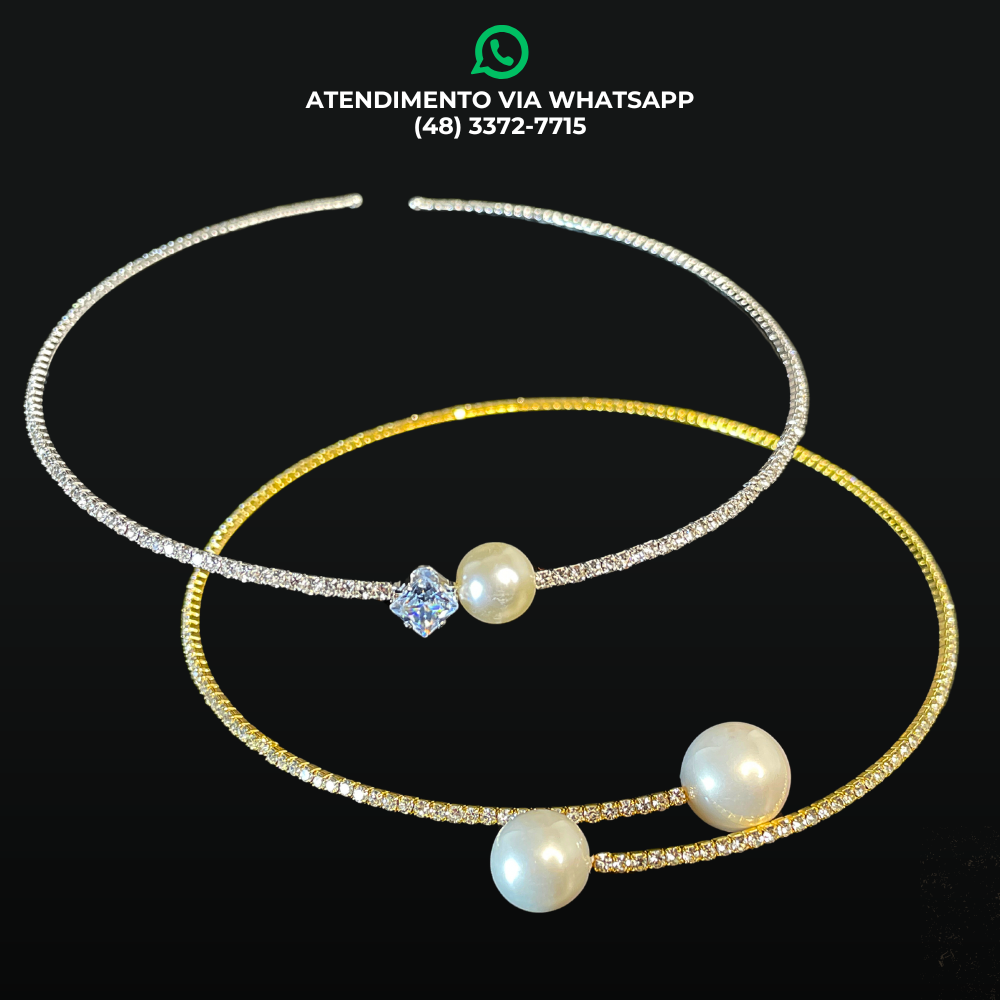 COLARES ARO COM STRASS