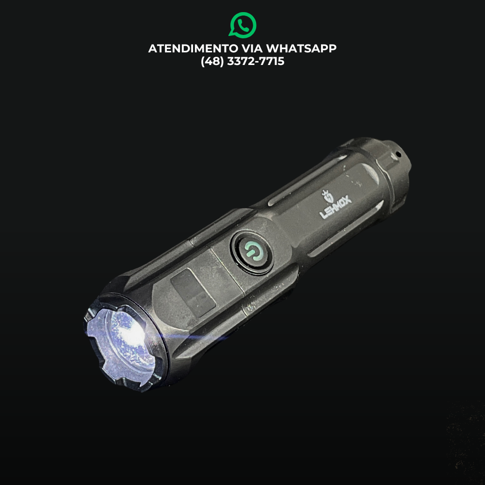 LANTERNA LED COM CARREGAMENTO USB