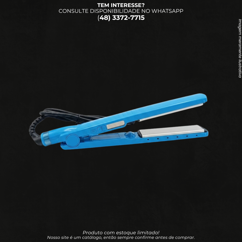 Prancha Alisadora de Cabelo Bivolt com Controle de Temperatura