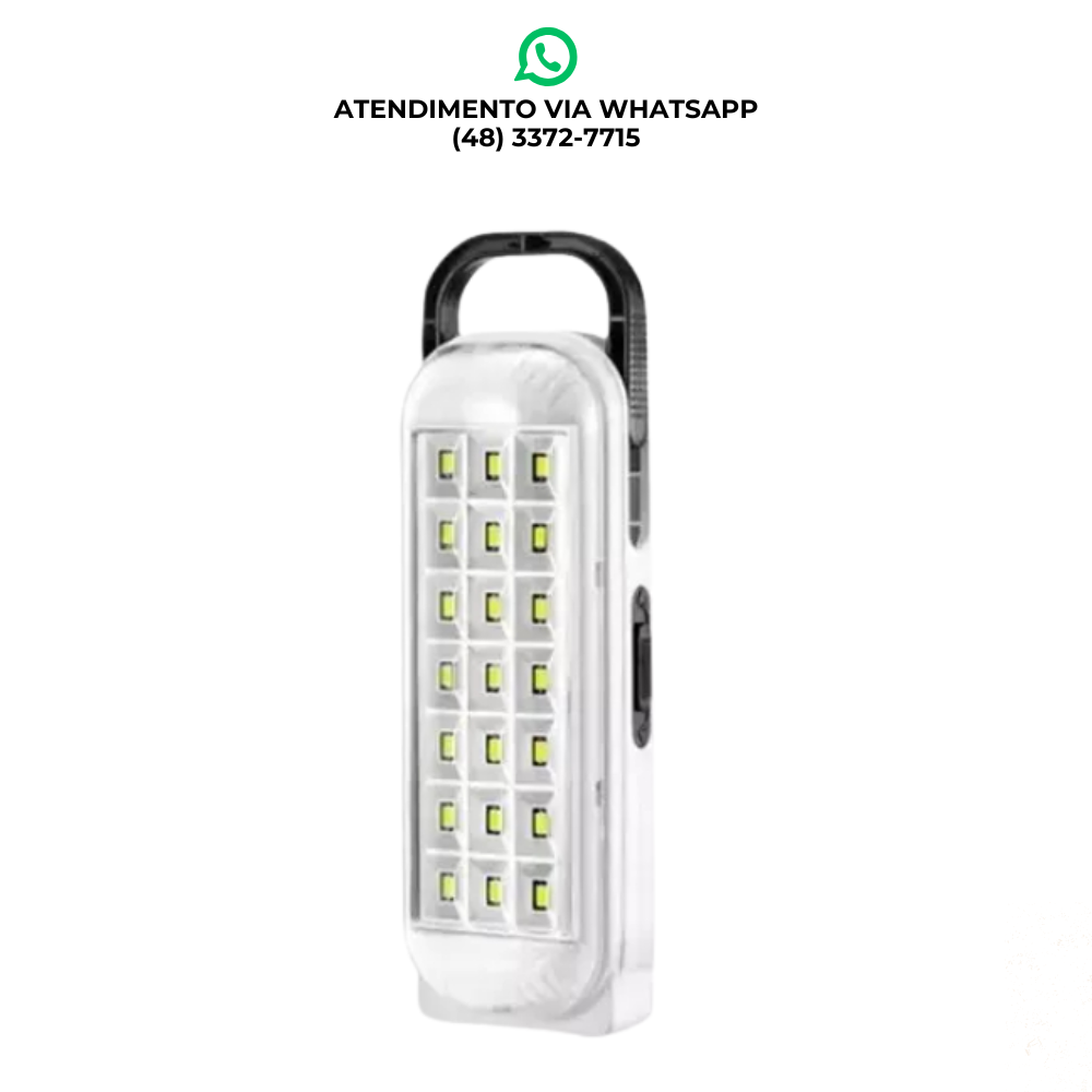 LUMINÁRIA DE EMERGÊNCIA 21 LEDS