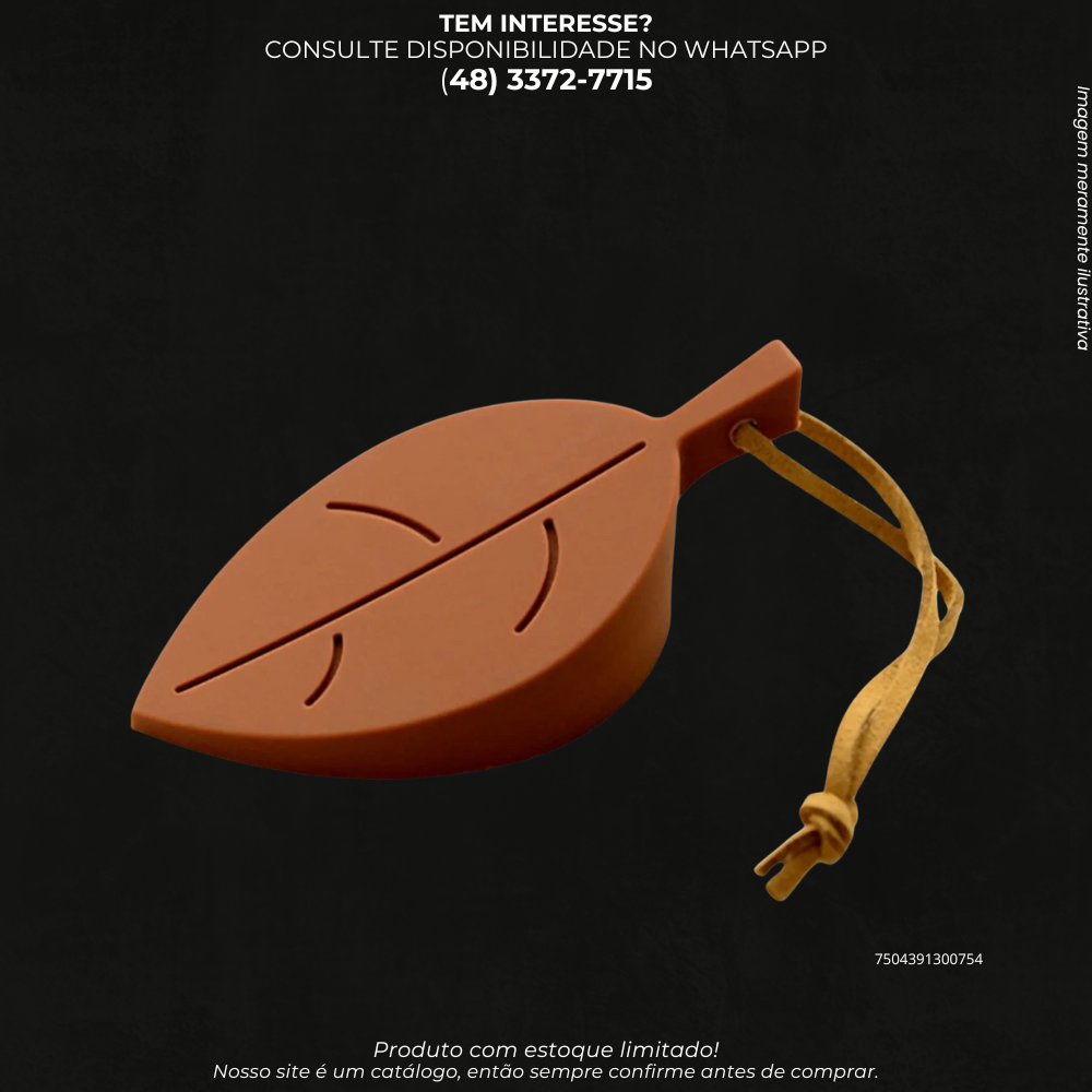 Aparador de Porta Decorativo em Silicone Formato Folha