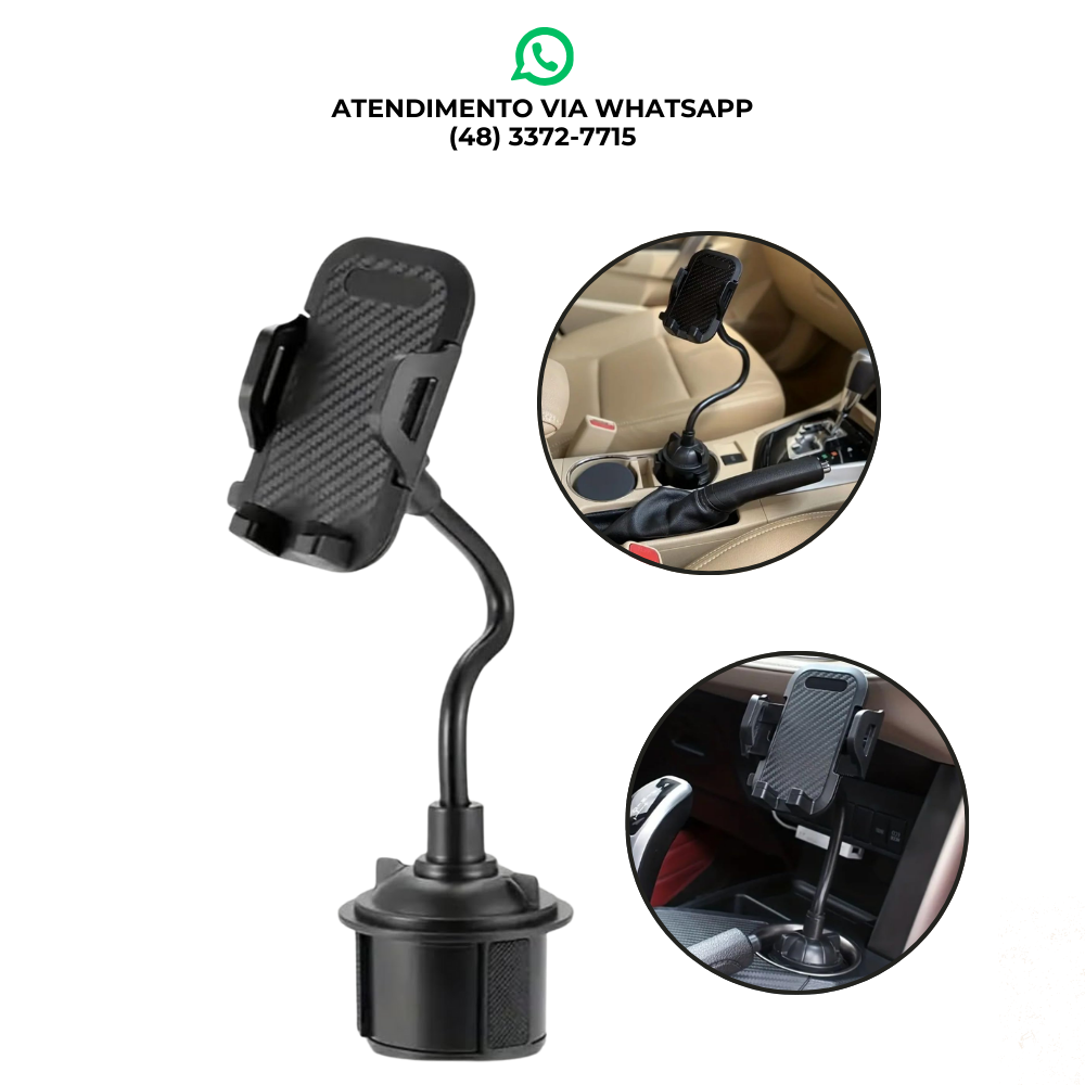 SUPORTE VEICULAR PARA CELULAR MODELO COPO