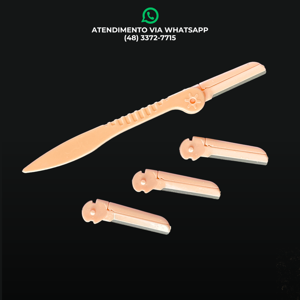 KIT DE NAVALHA COM 3 LÂMINAS