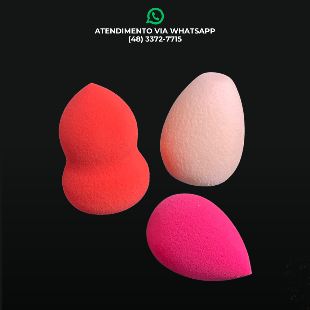 ESPONJA PARA MAQUIAGEM COXINHA