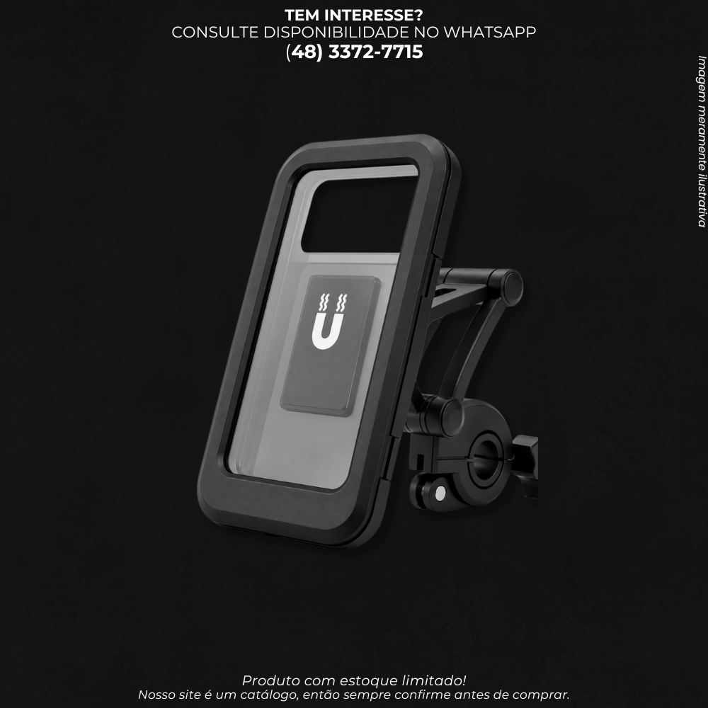 Suporte Magnético para Celular de Moto com Ajuste Articulado BMG-50