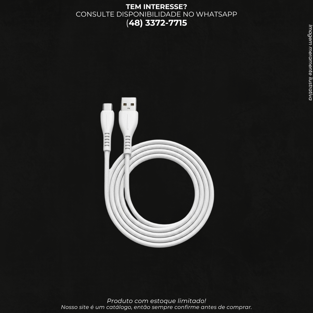 Cabo USB para Carregamento e Transferência de Dados –LE-2205-TC