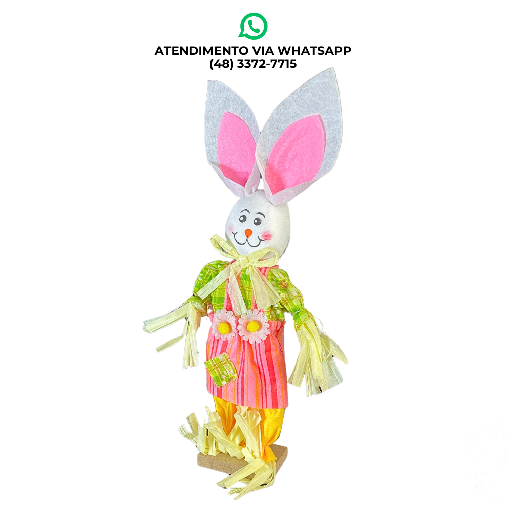 COELHO ESPANTALHO LU4359 – ENCANTO E DECORAÇÃO PARA A SUA PÁSCOA!