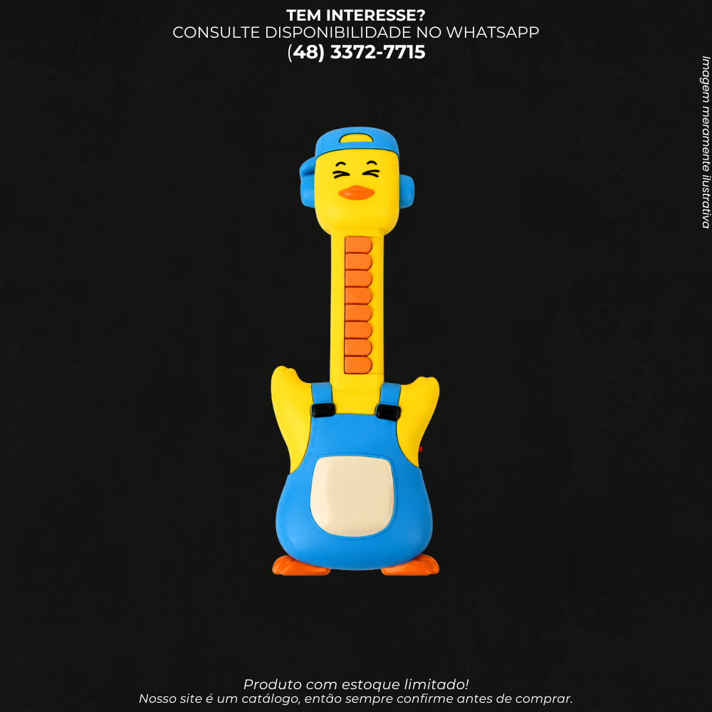 Teclado Musical Infantil Animais Luzes 3D AKT4478 com Luzes e Sons