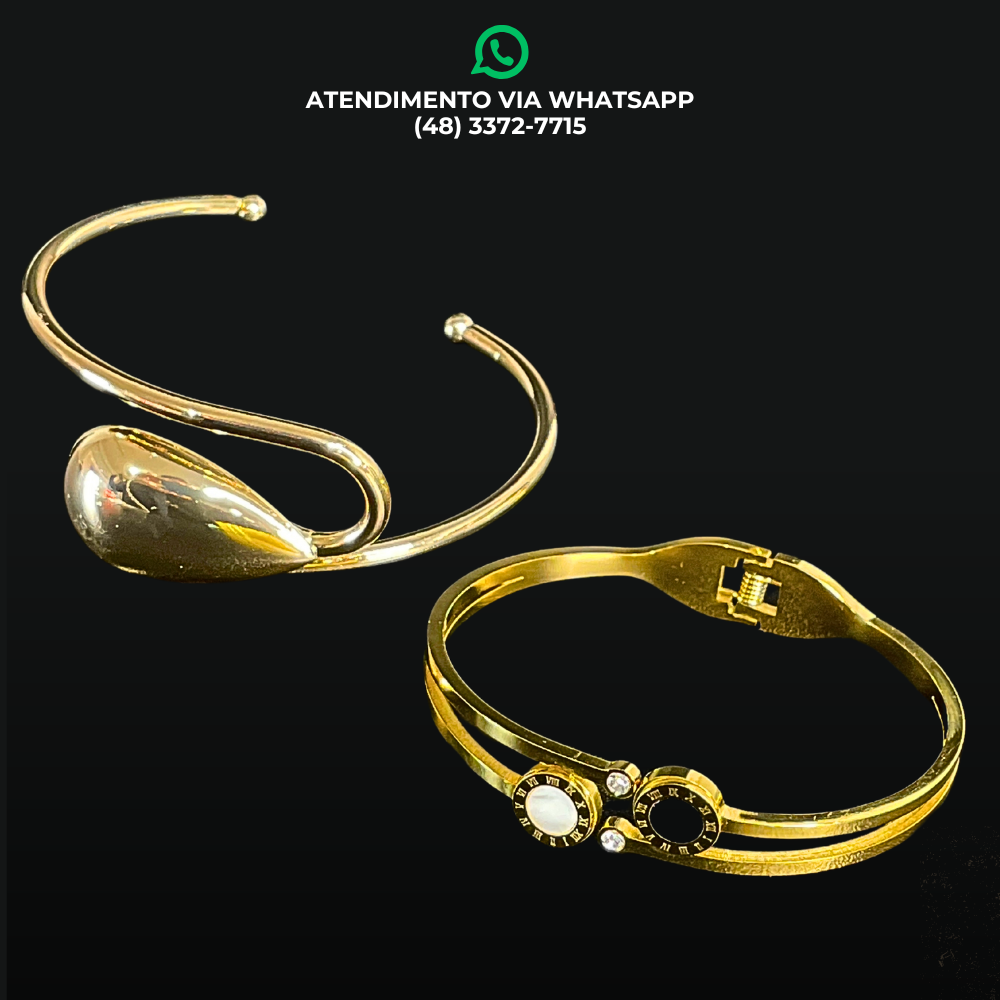 BRACELETES EM AÇO / CADA