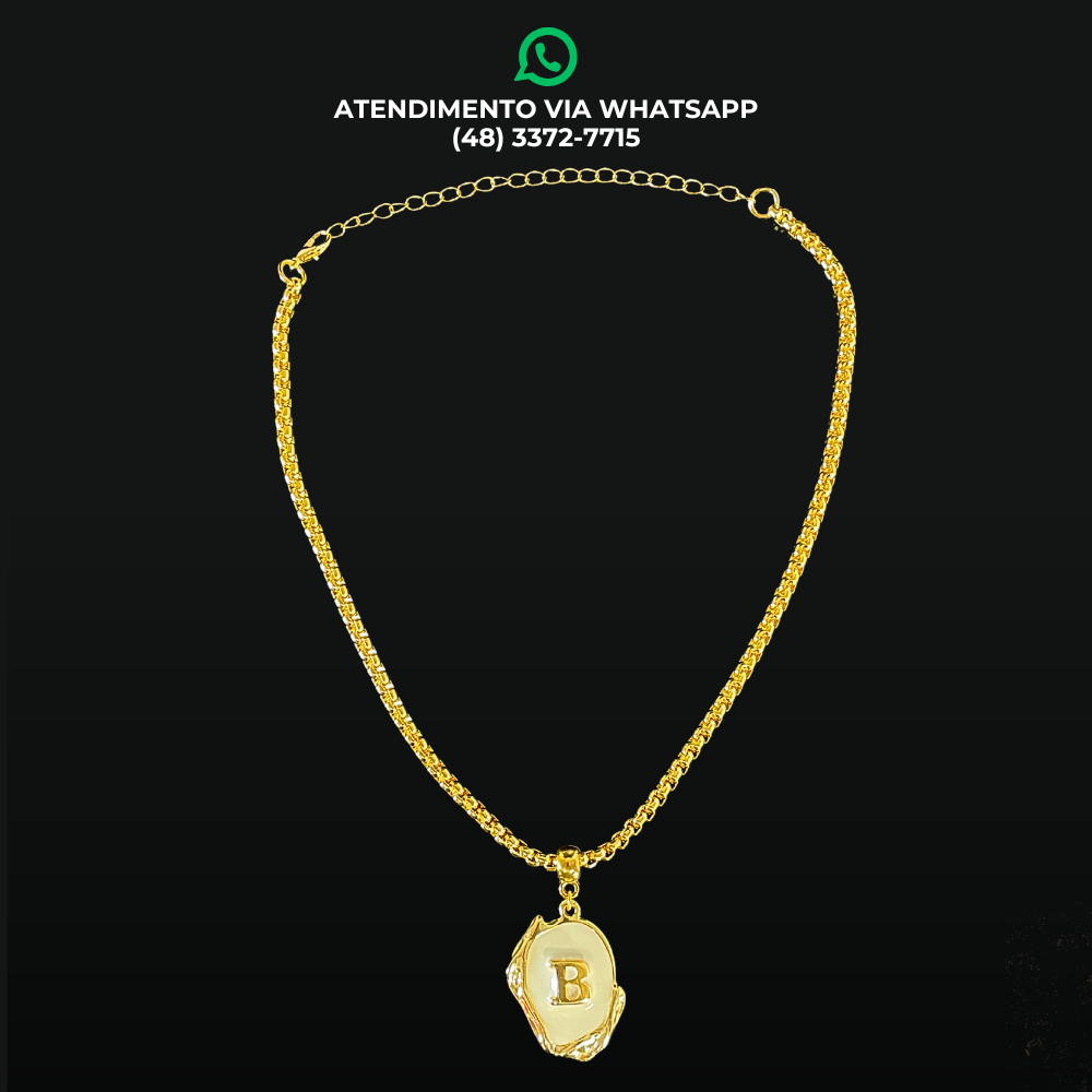 COLAR PREMIUM COM LETRAS PERSONALIZADO