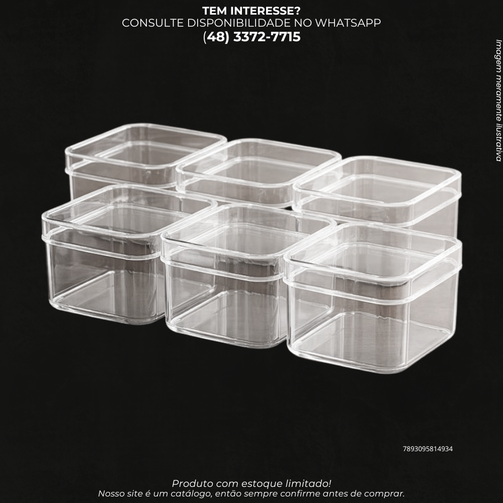 Kit 6 Organizadores Multiuso Modulares para Gavetas