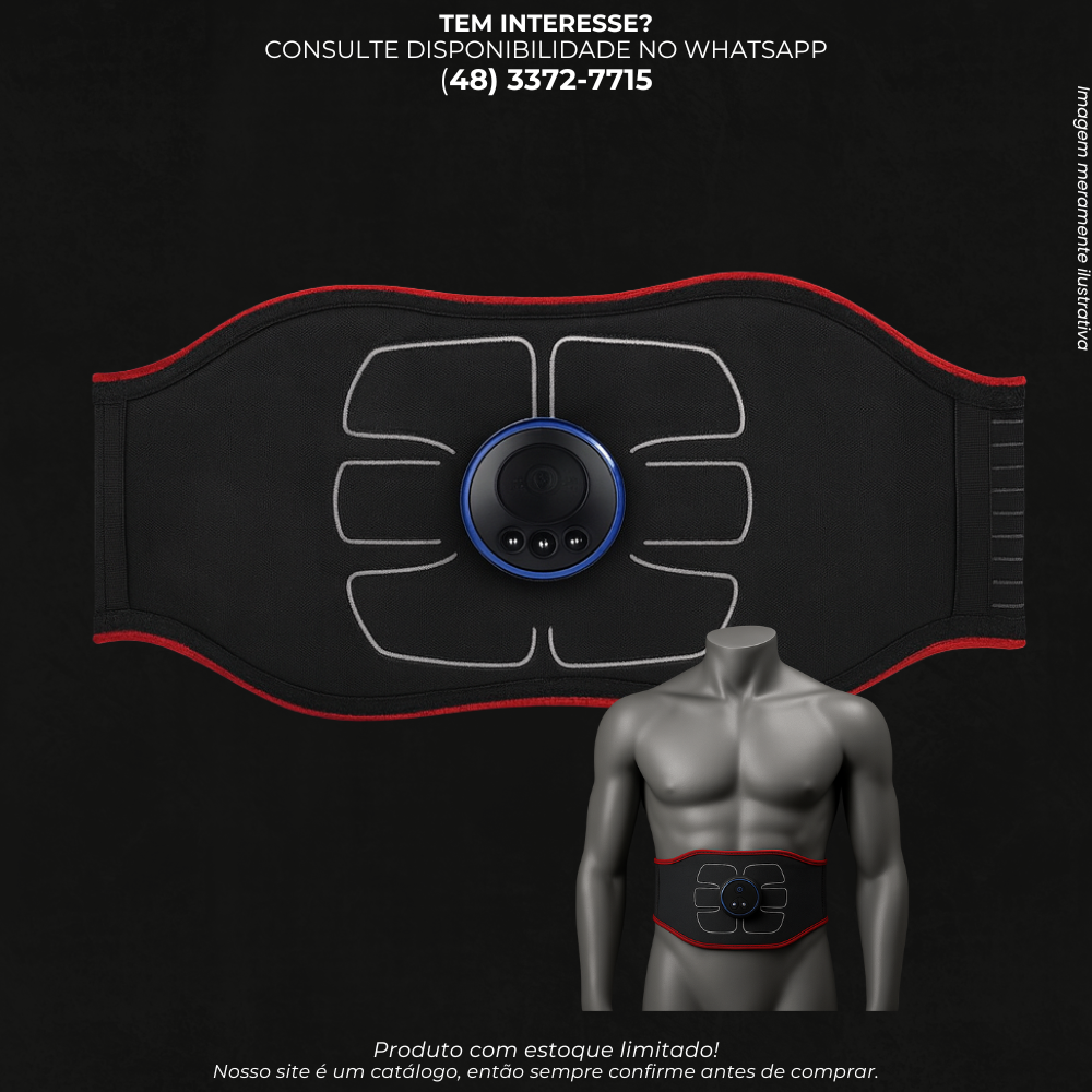 Cinta Tonificadora Abdominal com Estimulação EMS