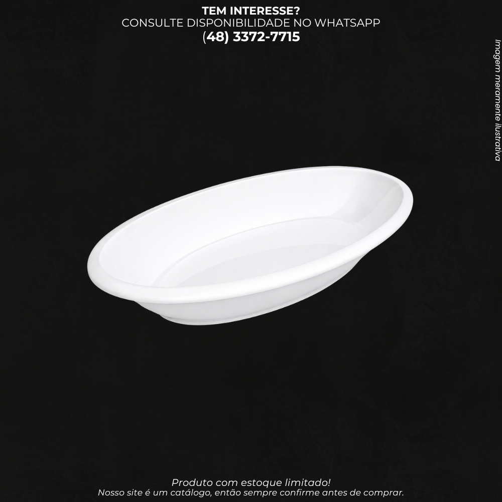 Travessa de Melamina Média 27 x 15 x 3 cm – Bandeja para Servir ref 0985