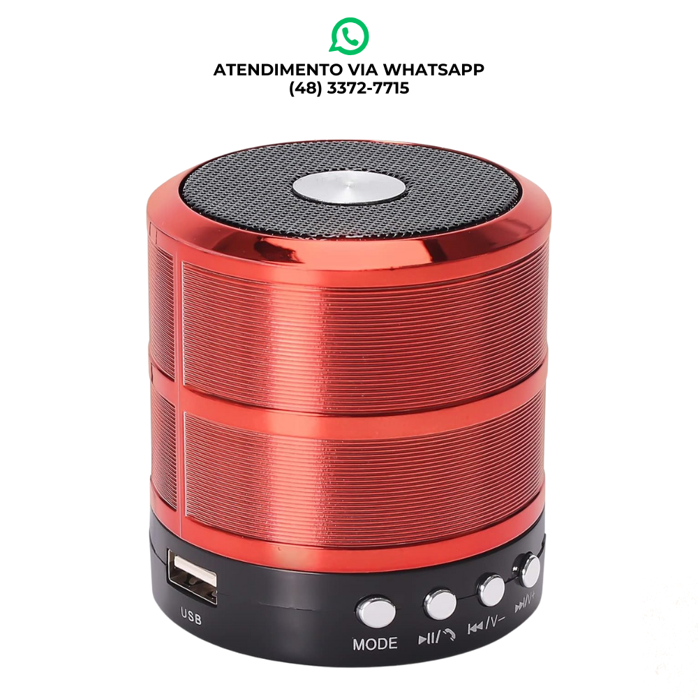 CAIXINHA DE SOM BLUETOOTH PORTÁTIL