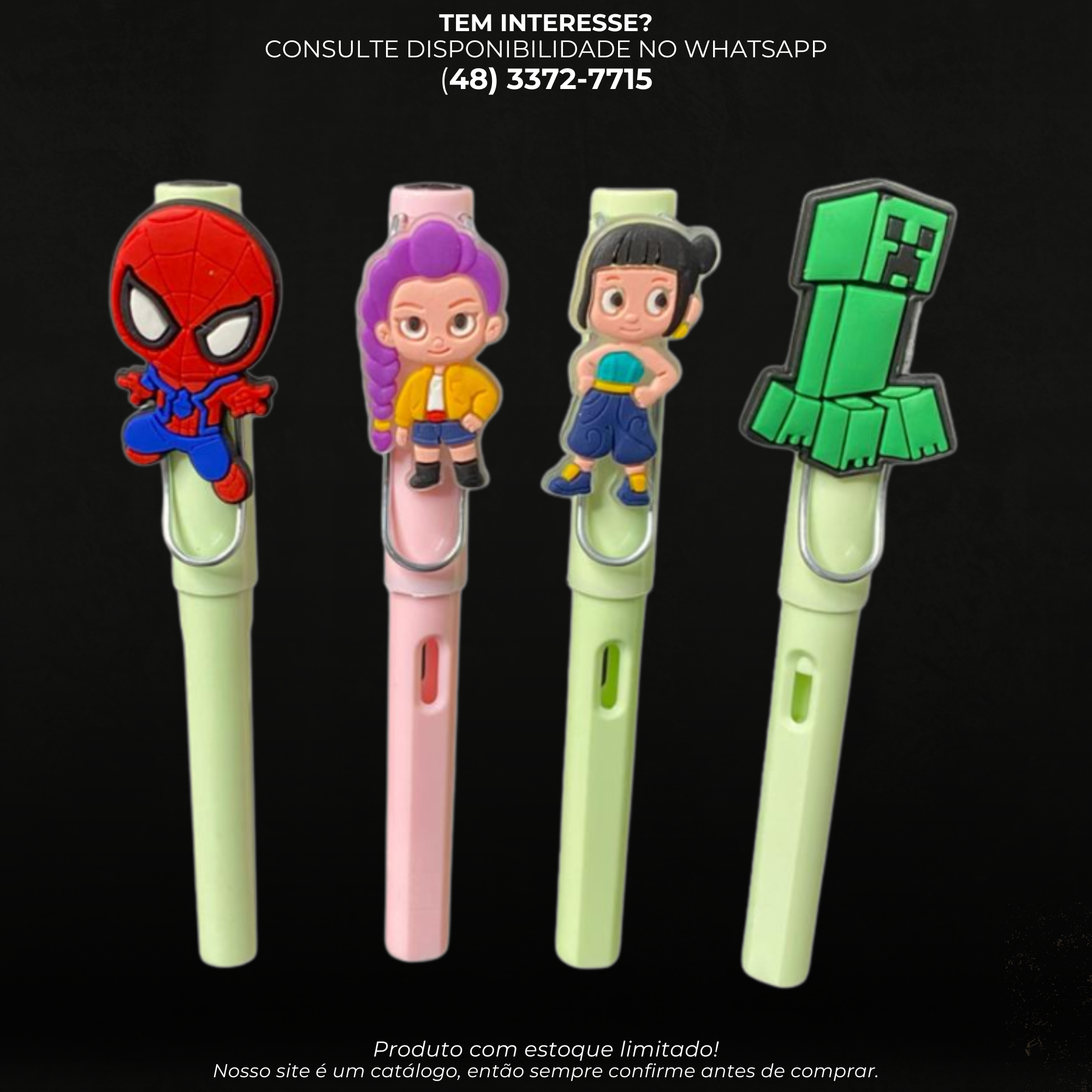 Lapiseira Infinita Personagens