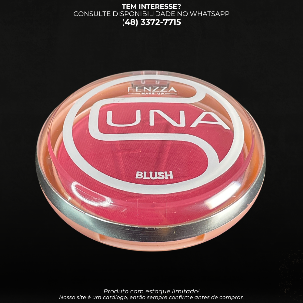Blush Compacto UNA Fenzza – FZ32010 | Make Natural e Duradoura