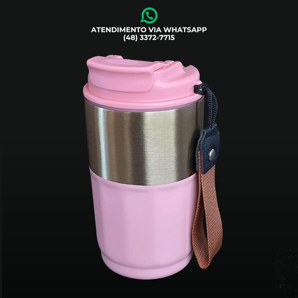 GARRAFA TÉRMICA COM TAMPA – 420ML