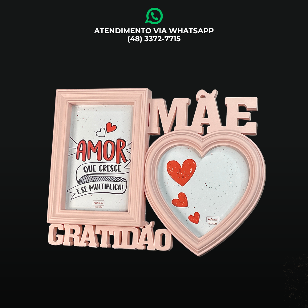 PORTA-RETRATO GRATIDÃO MÃE
