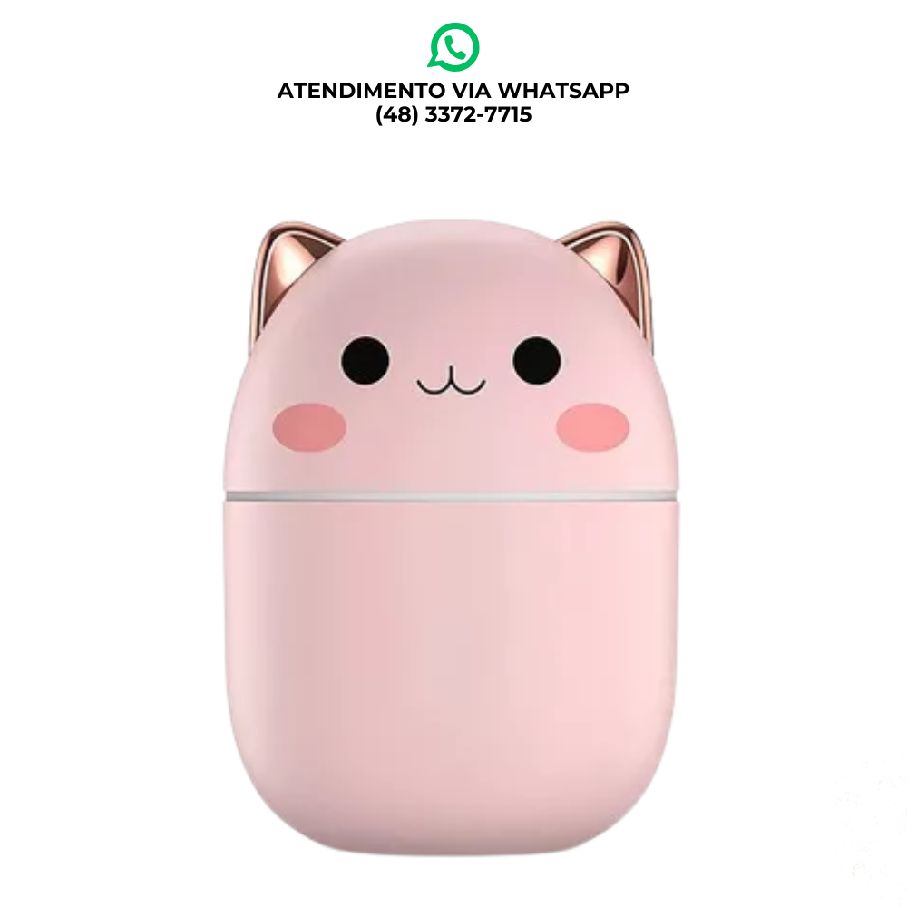 GATINHO UMIDIFICADOR DE AR COM LED B-MAX