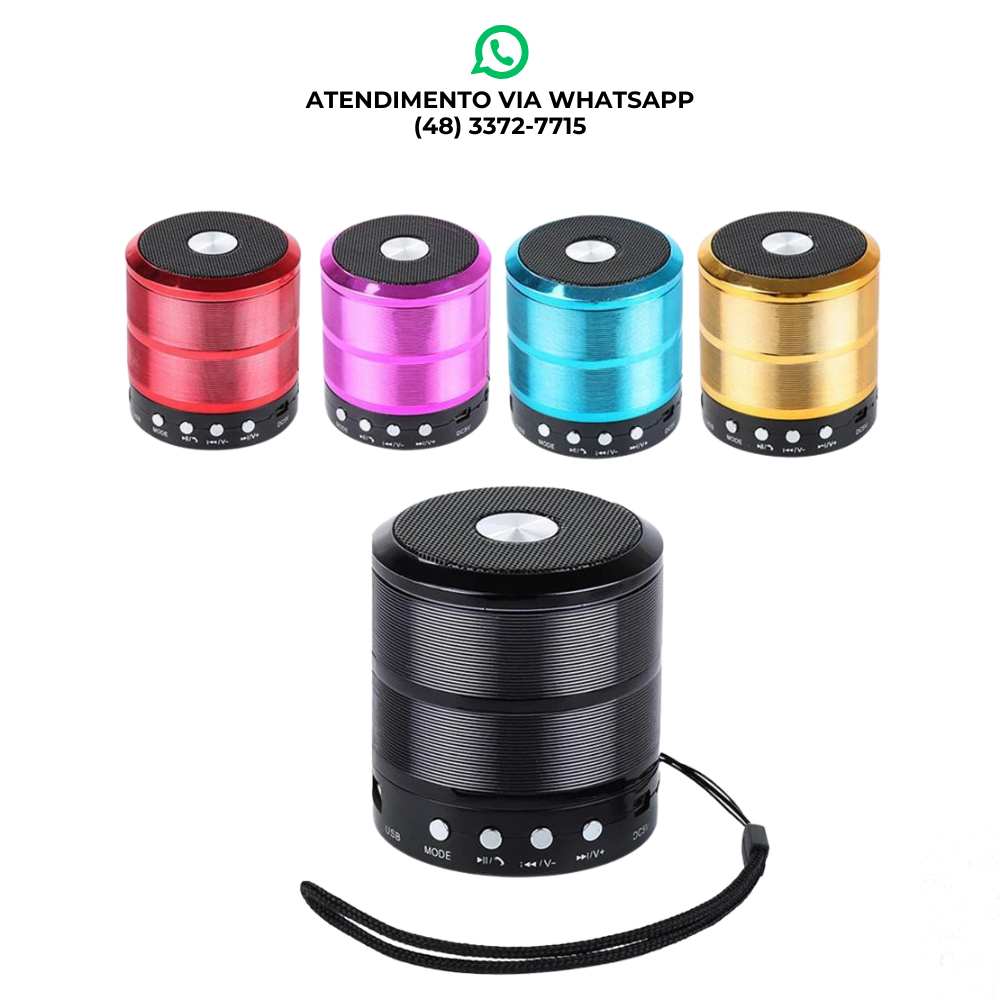 CAIXINHA DE SOM BLUETOOTH PORTÁTIL