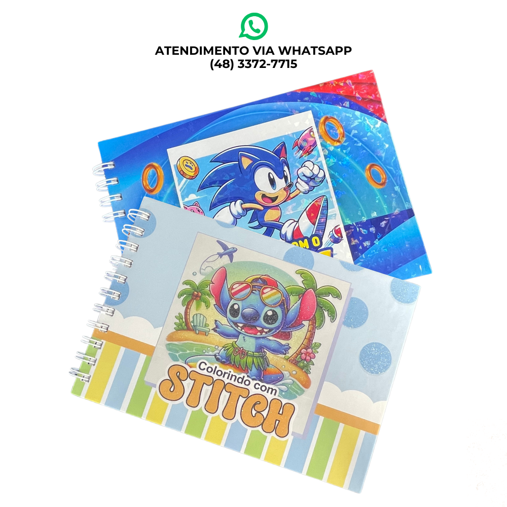 CADERNO PARA COLORIR PERSONAGENS