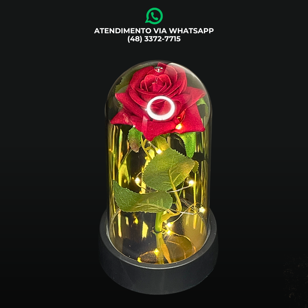 FLOR ARTIFICIAL COM LED – ESTILO BELLA E A FERA
