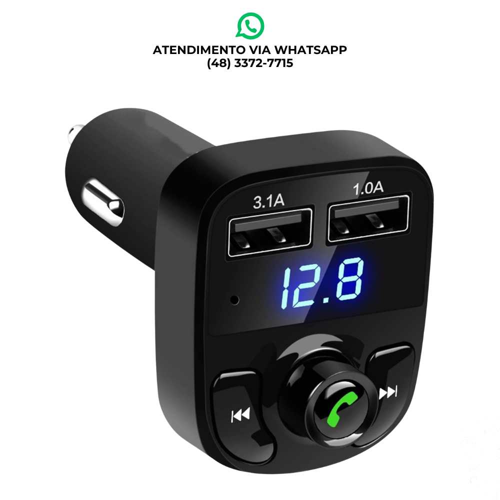 RECEPTOR BLUETOOH VEICULAR X8