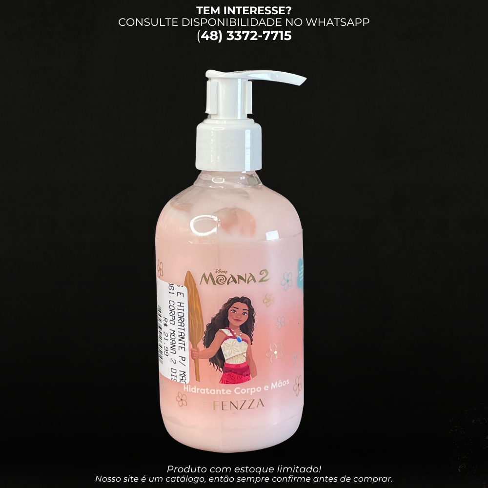 Hidratante para Mãos e Corpo Moana 2 Fenzza – 250ml